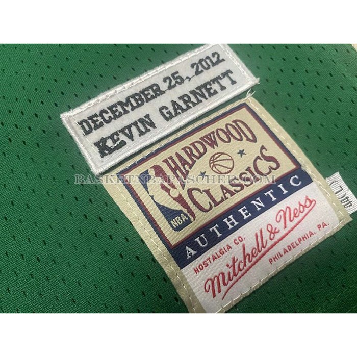 Maillot Boston Celtics Kevin Garnett NO 5 Mitchell & Ness 2012 Vert